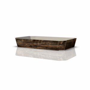 800 x Gemüseschale "Naturholz" für 500g 180 x 110 x 30 mm