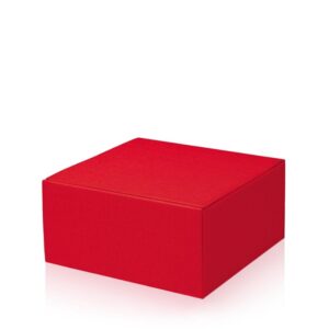 25 x Geschenkbox "Modern Rot" Größe M 250 x 250 x 120 mm