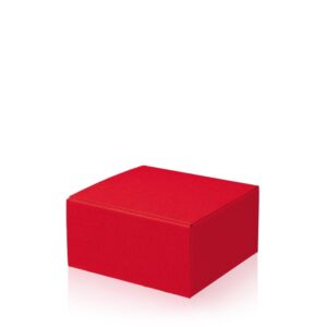 25 x Geschenkbox "Modern Rot" Größe S 200 x 200 x 100 mm