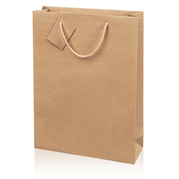 20 x Geschenktüte 270 x 85 x 360 mm (natur)