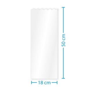 50 x Klarsichtbeutel 500 x 180 mm Bio-PP (Transparent)
