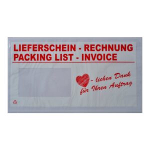 Lieferscheintaschen DIN lang (Danke)