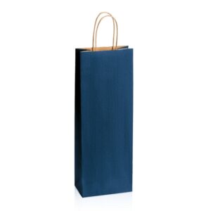 300 x Papiertragetasche 140 x 80 x 390 mm (dunkelblau)