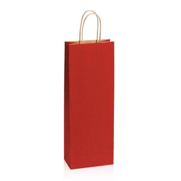 300 x Papiertragetasche 140 x 80 x 390 mm (dunkelrot)