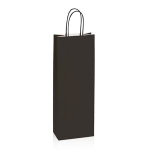 300 x Papiertragetasche 140 x 80 x 390 mm (schwarz)