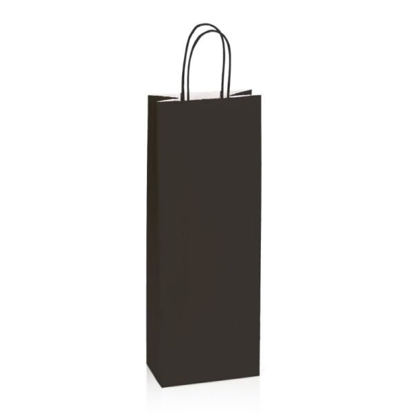 300 x Papiertragetasche 140 x 80 x 390 mm (schwarz)