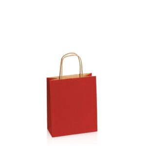 300 x Papiertragetasche 180 x 80 x 220 mm (dunkelrot)