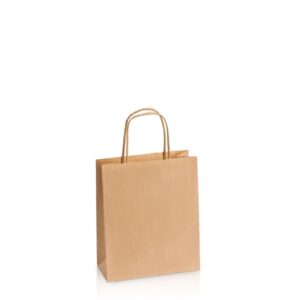300 x Papiertragetasche 180 x 80 x 220 mm (natur)
