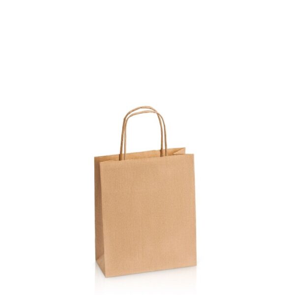 300 x Papiertragetasche 180 x 80 x 220 mm (natur)