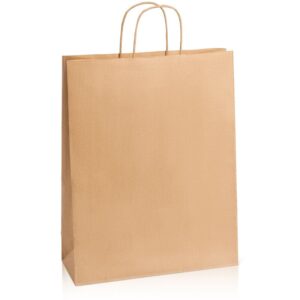 200 x Papiertragetasche 320 x 120 x 410 mm (natur)