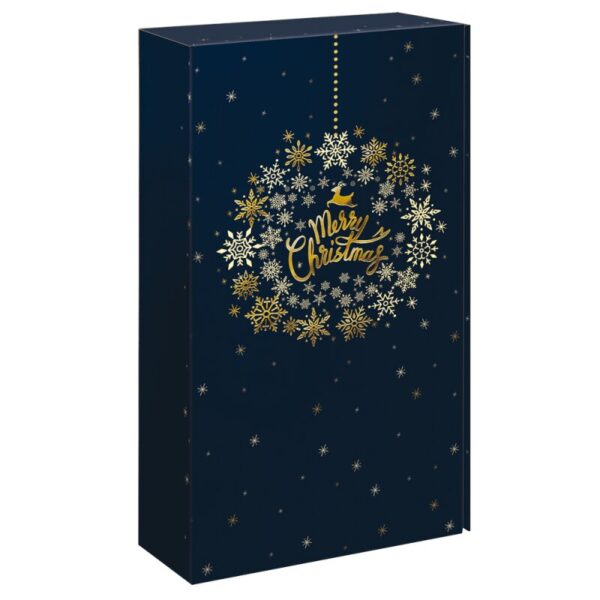 25 x Präsentkarton "Christmas Ball" für 2 Flaschen 360 x 192 x 95 mm
