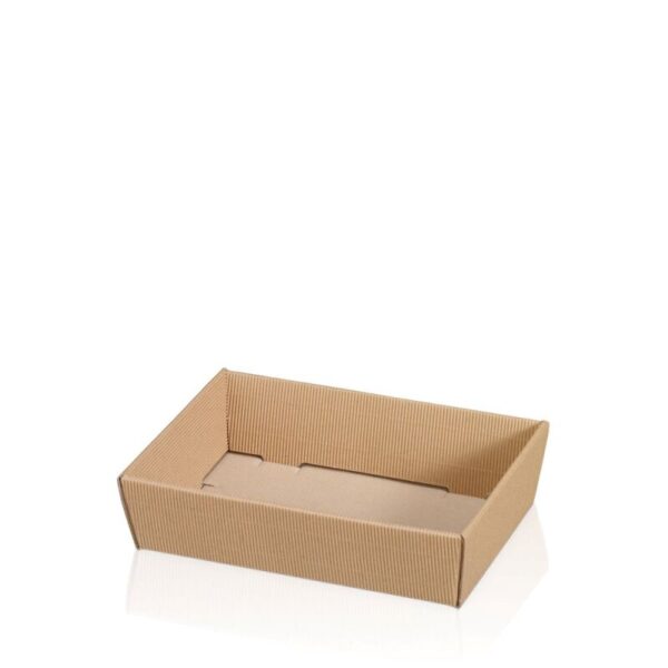 25 x Präsentkorb 4-eckig 220 x 150 x 55 mm (Natur)