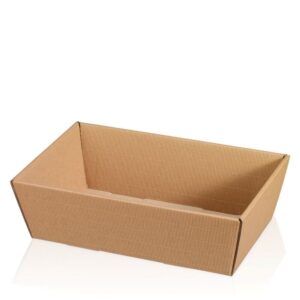 25 x Präsentkorb 4-eckig 330 x 190 x 110 mm (Natur)