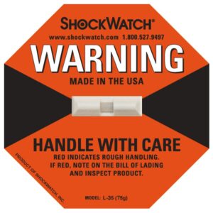 20 x ShockWatch Stoßindikatorlabel mit Warnhinweisaufkleber (orange)