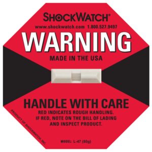20 x ShockWatch Stoßindikatorlabel mit Warnhinweisaufkleber (rot)