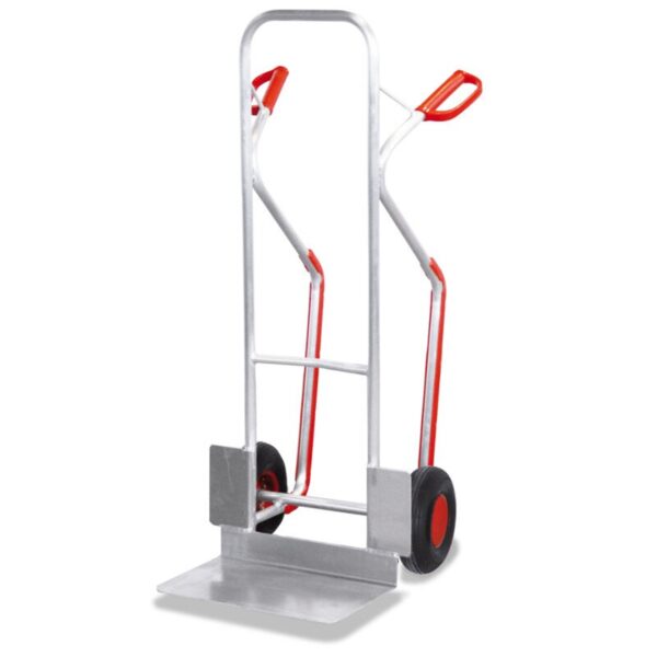 VARIOfit Alu-Stapelkarre 200 kg mit Gleitkufen (L) - Silber