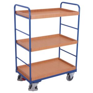 VARIOfit Etagenwagen hoch mit 3 Tabletts 250 kg Traglast Typ L + EasyS