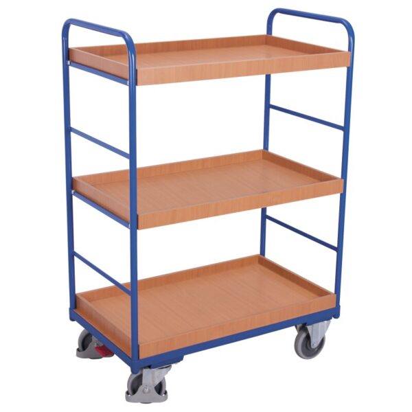 VARIOfit Etagenwagen hoch mit 3 Tabletts 250 kg Traglast Typ L + EasyS