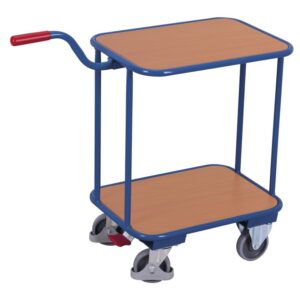 VARIOfit Griffroller mit 2 Holz-Ladeflächen + EasySTOP